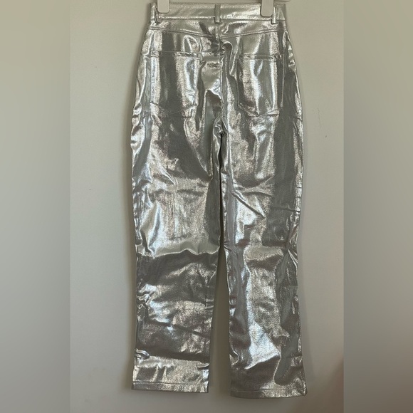 Metallic Silver Pants Size Small - Picture 2 of 2